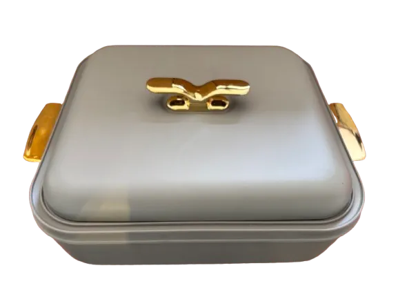 Bonjour 3 in 1 insulated casserole with plastic lids, Cream colour