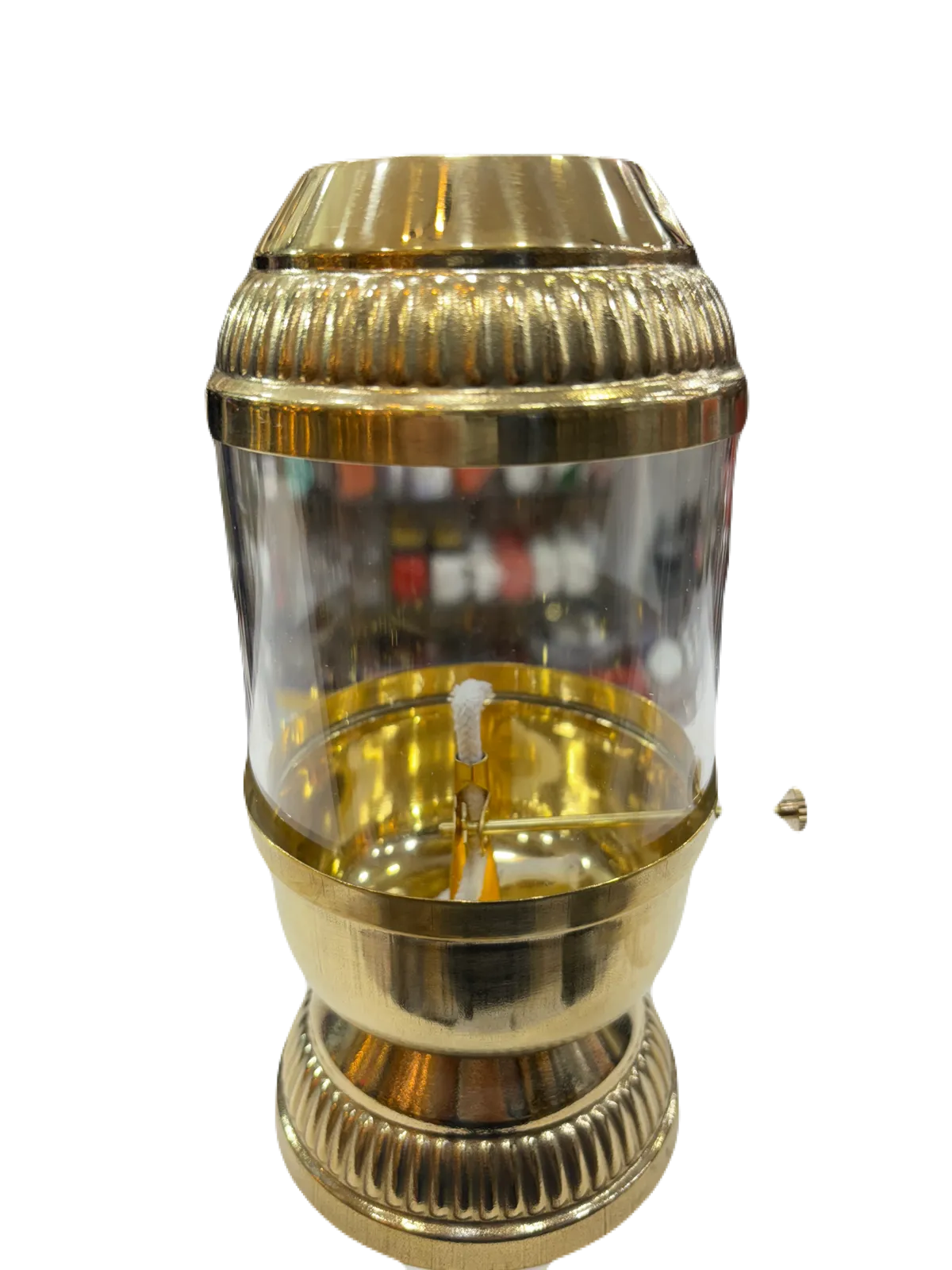 Akhand diya with moving wick, large size, 350 ml