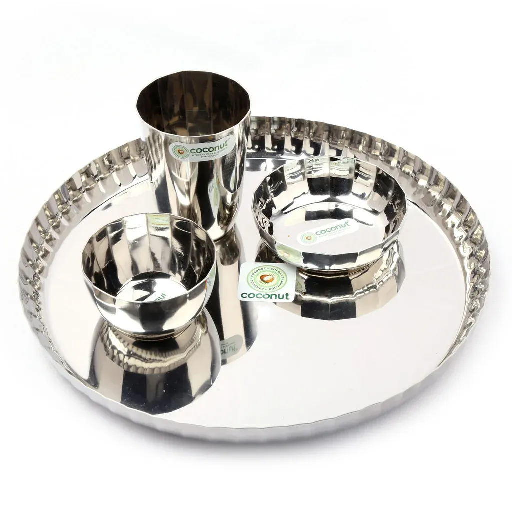 Coconut 51 pieces Citrus stainless steel dinner set
