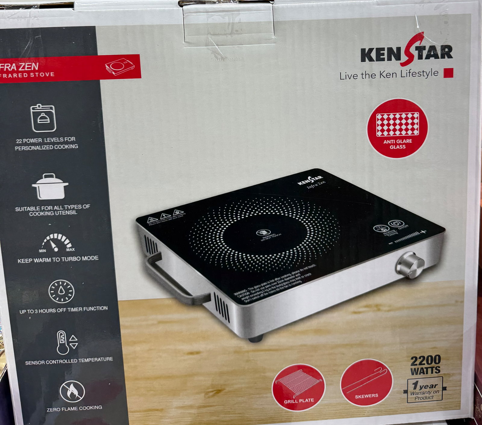 Kenstar Infrared Cooktop 2200 Watt