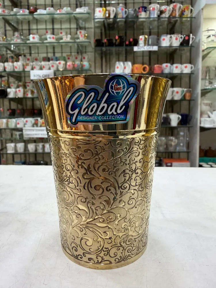 Global Brass Glass set of 6 heritage