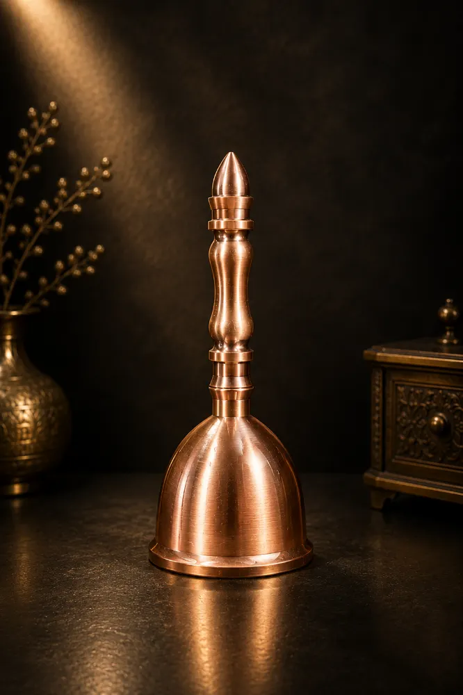 Brass Ghanti Matte Copper Color