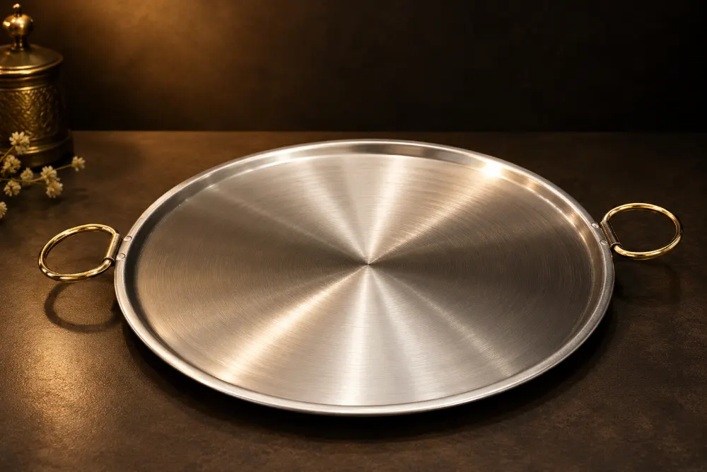 Brass Dosa Tawa with Kalai 12 inch