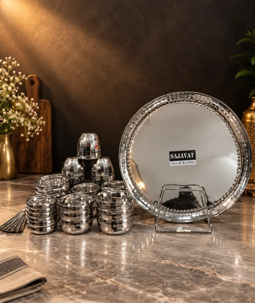 Sajavat Stainless steel dinner set 42 pieces