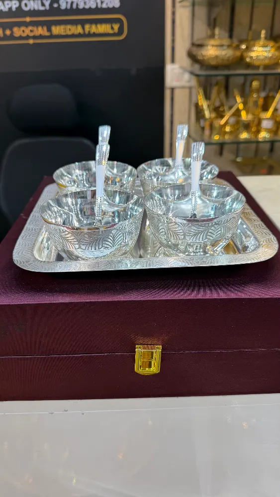 Silver Plated Pudding set 