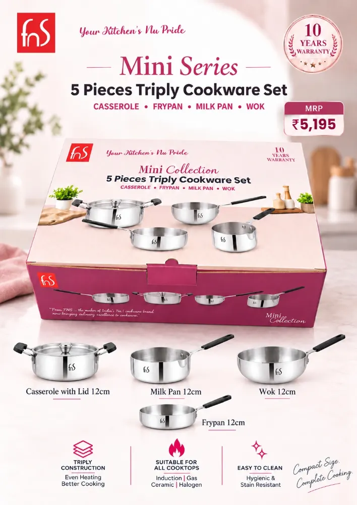 FNS Mini triply set 5 pieces