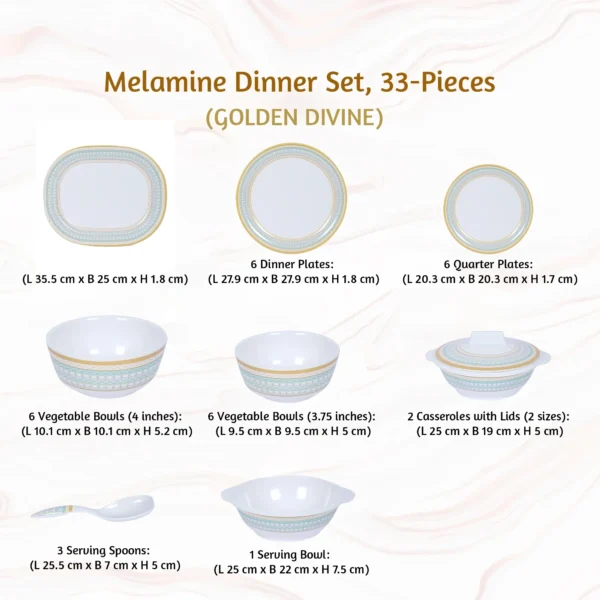 Stehlen Melamine Dinner Set