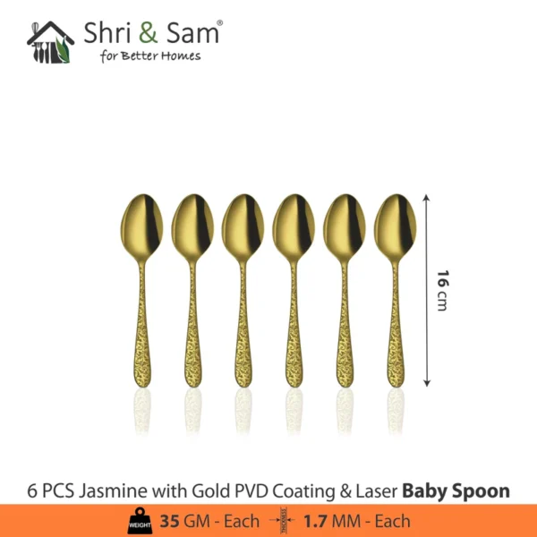 Shri and sam jasmine cutlery golden