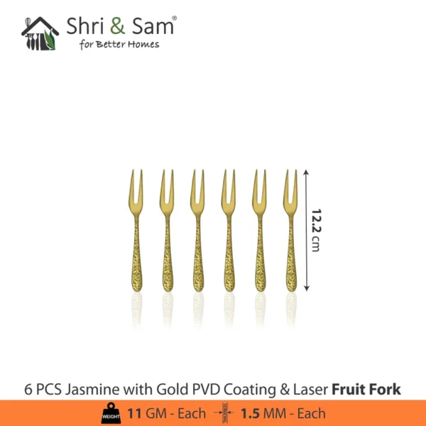 Shri and sam jasmine cutlery golden