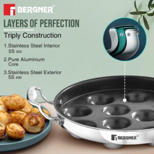 Bergner stainless Steel Appa Maker