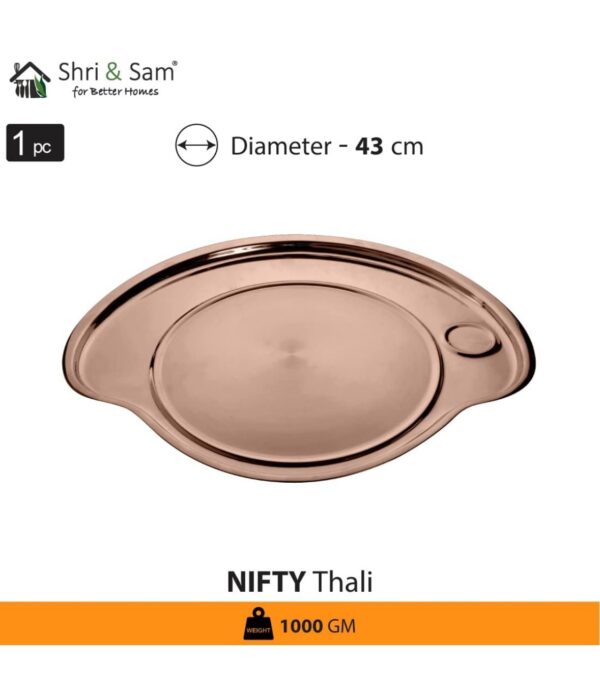 Shri and Sam Rose Gold Thali set- 9 pc - Image 5