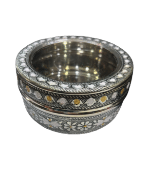 Antique Poori Dabba with see through lid