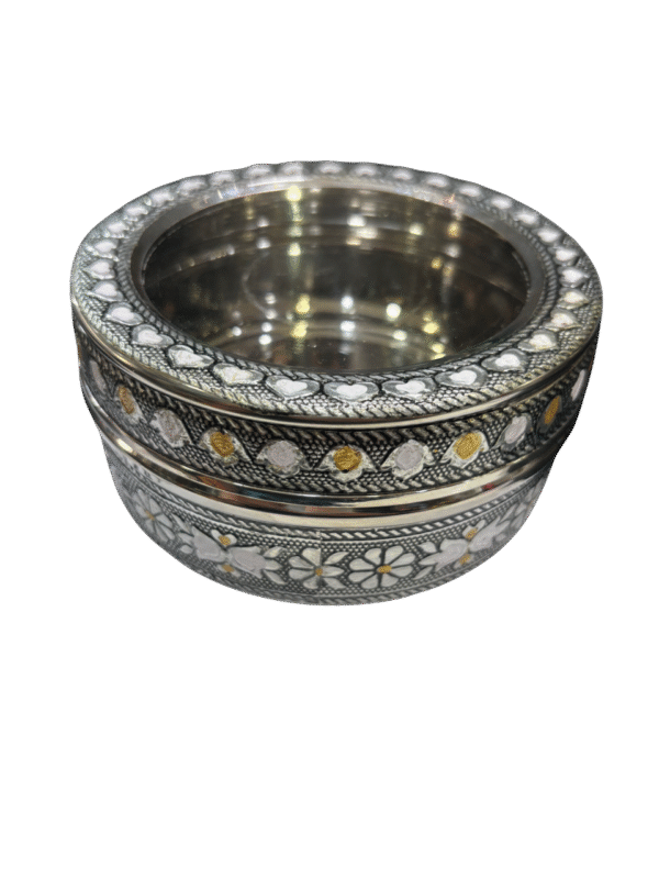 Antique Poori Dabba with see through lid - Image 2