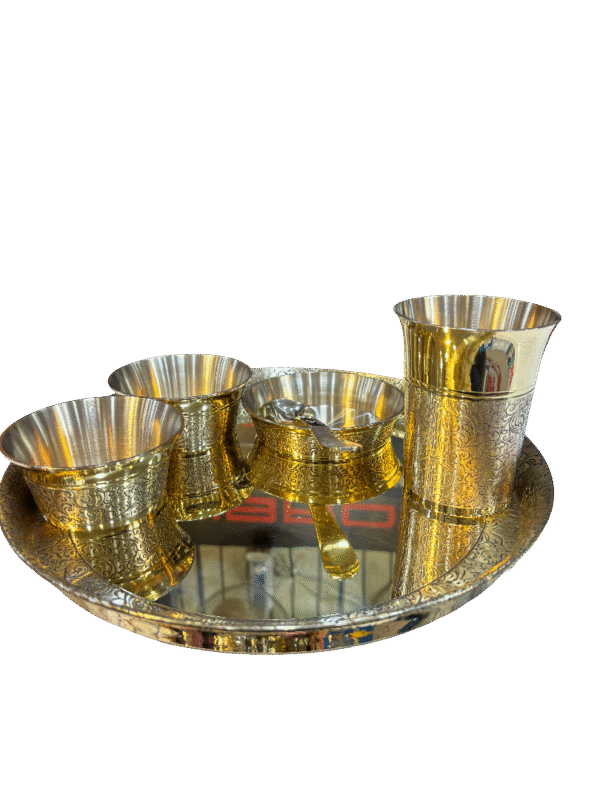 Lily Brass Heritage Thali set