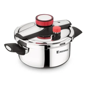 Capri Tri-Ply Pressure Cooker with Low and High Pressure Settings, Safety Lock
