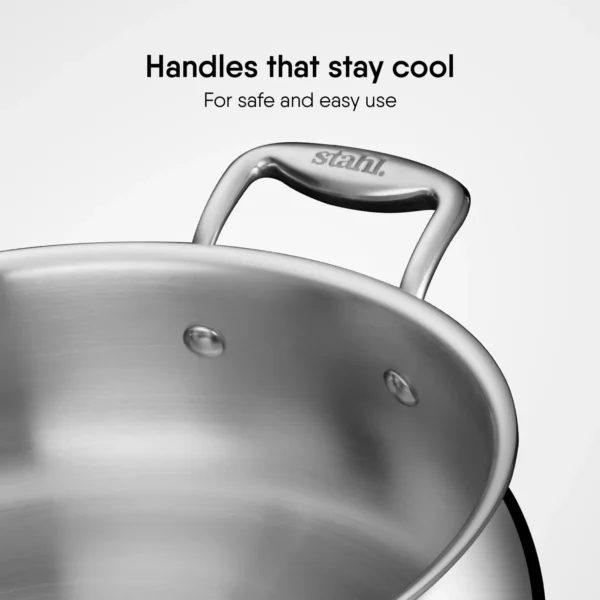 Stahl Artisan Biryani tripy steel Handi