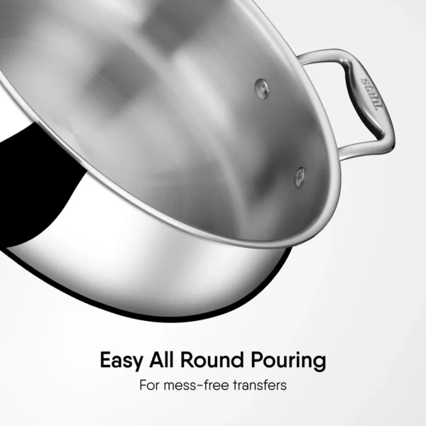 Stahl Artisan Biryani tripy steel Handi