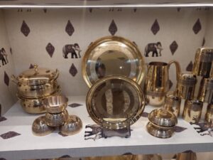 Lily Virasat Dinner Brass Set