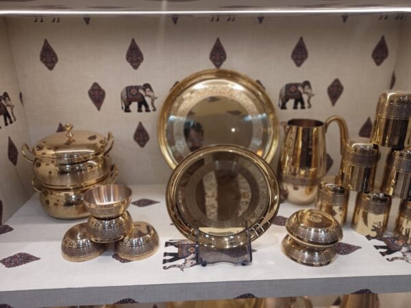 Lily Virasat Dinner Brass Set