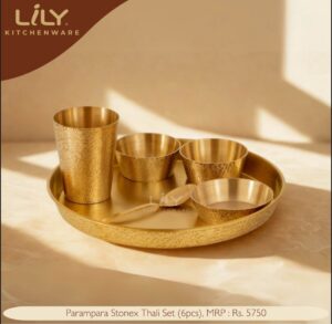 Lily Parampara Thali Set Stonex 6 pieces