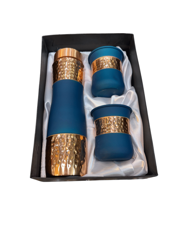 Copper Bottle and Glass Combo set