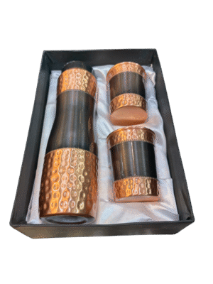 Copper Bottle and Glass Combo set