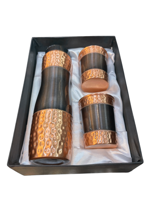Copper Bottle and Glass Combo set