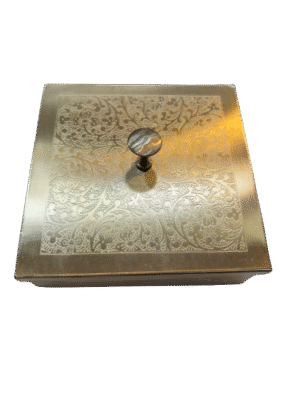Brass Mukhwas box 4 partition