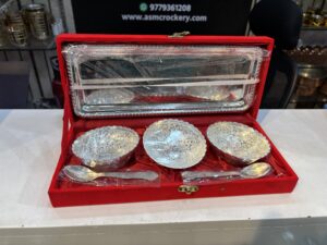 3 katori plus tray gift item, 10 pieces