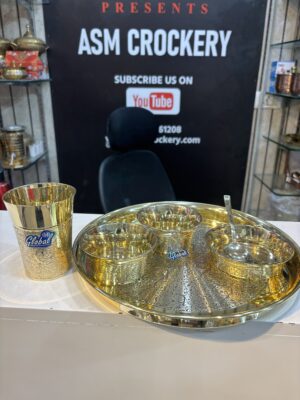 Global vintage Brass thali set