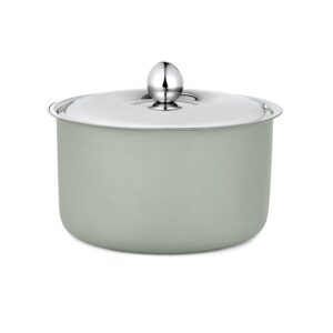 FNS Alwin Olive Green Stainless Steel Casserole | Premium Double Wall Insulated Hot Pot with Self-Locking Press Lid