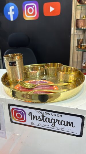 Expo Brass Thaal Set