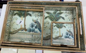 Wooden gift set trays, napkin holden and coster 4 pieces set Code 7