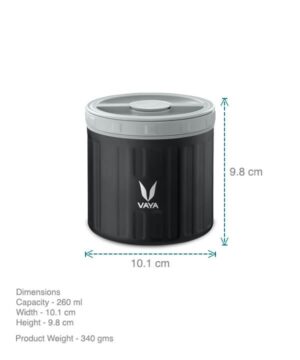 Vaya food jar black 500 ml