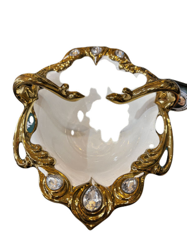 Ceramic gold plated serving set imported - Image 2