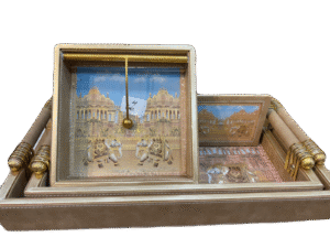 Leather tray gift set 4 pieces set, code 4