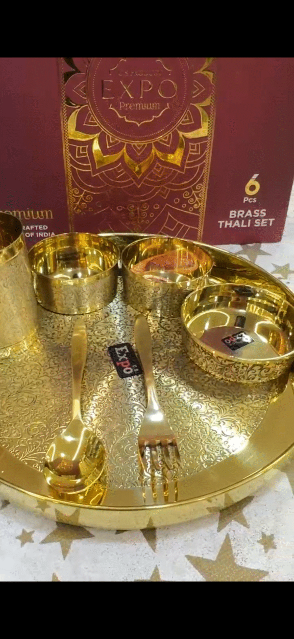 Expo Brass Thaal Set - Image 2