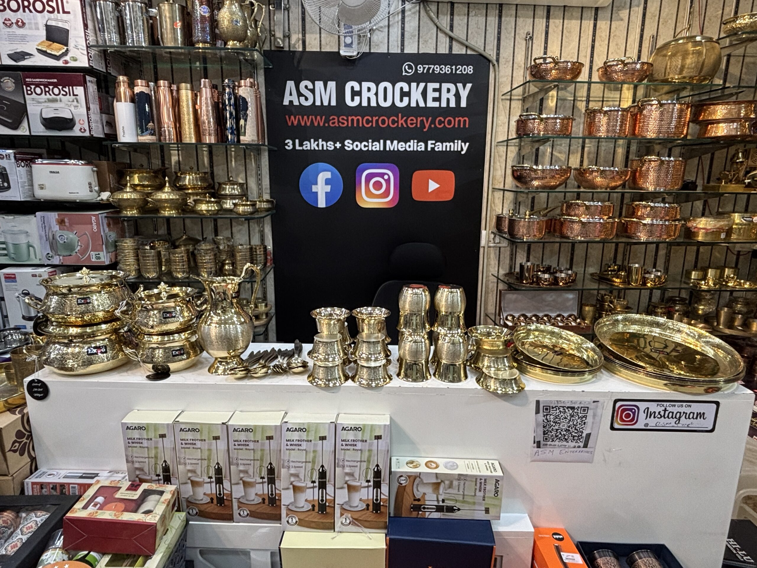 Expo Peetal Dinner set 63 pieces with wooden box packing - Image 2