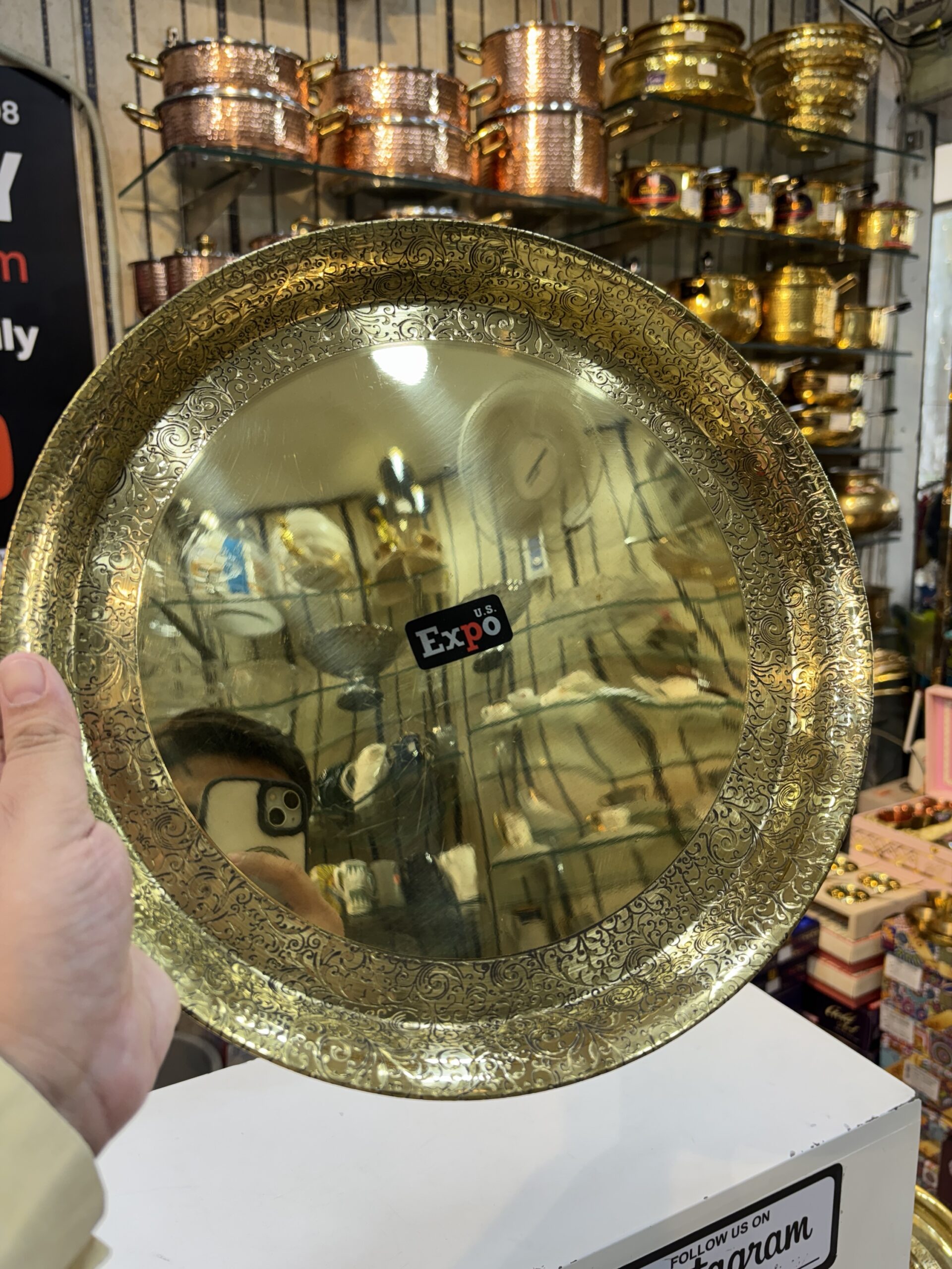 Expo Peetal Dinner set 63 pieces with wooden box packing