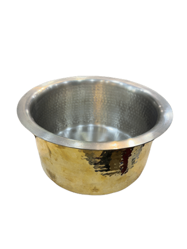 Lily Brass Hammered Pan with kalai for Milk boiling /tea - Image 2