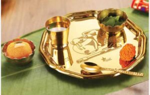 Expo Pooja thali set Brass