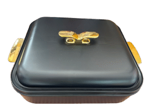 Bonjour 3 in 1 insulated casserole with plastic lids, black colour
