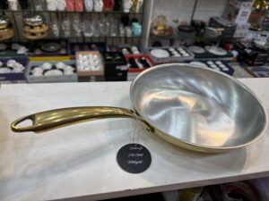 Expo Brass Frypan with inner kalai, tin coating, 26 cm