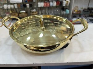 Expo Brass Kadhai with tin coating, kalai , 22 cm