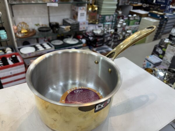Expo Brass Saucepan with brass lid 18 cm - Image 2