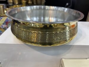 Lily Brass lagan with etching design