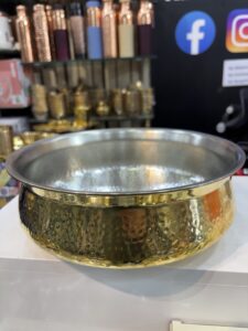 Lily Brass lagan with hammered design