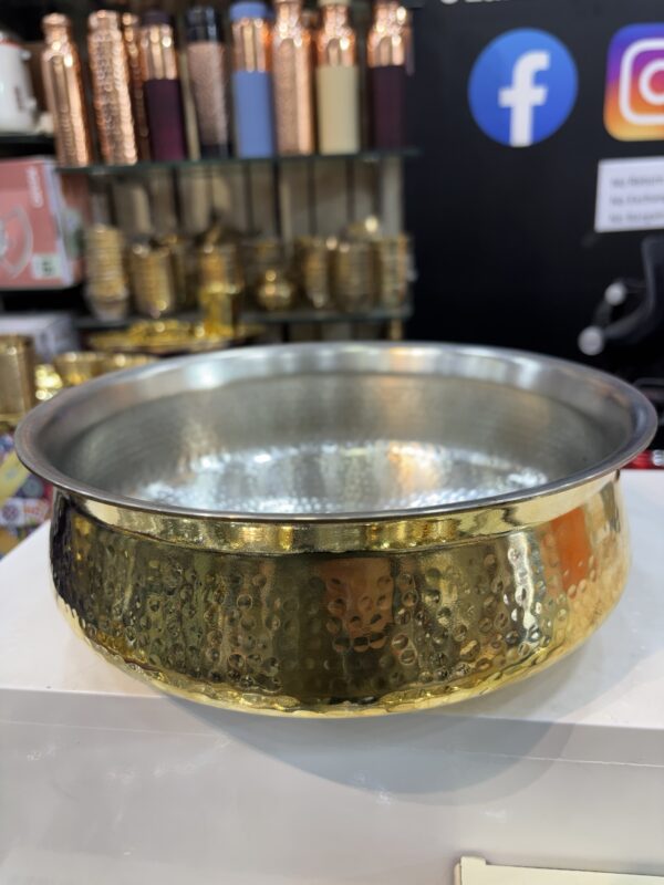 Lily Brass lagan with hammered design