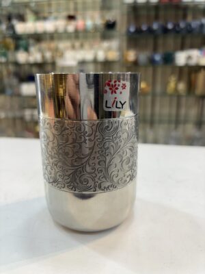 Lily Stainless steel etching glass set of 6