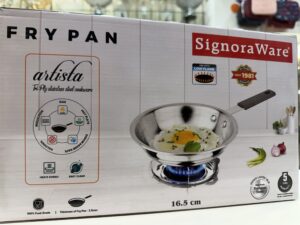 Signoraware 16.5 cm triply stainless steel mini fry pan